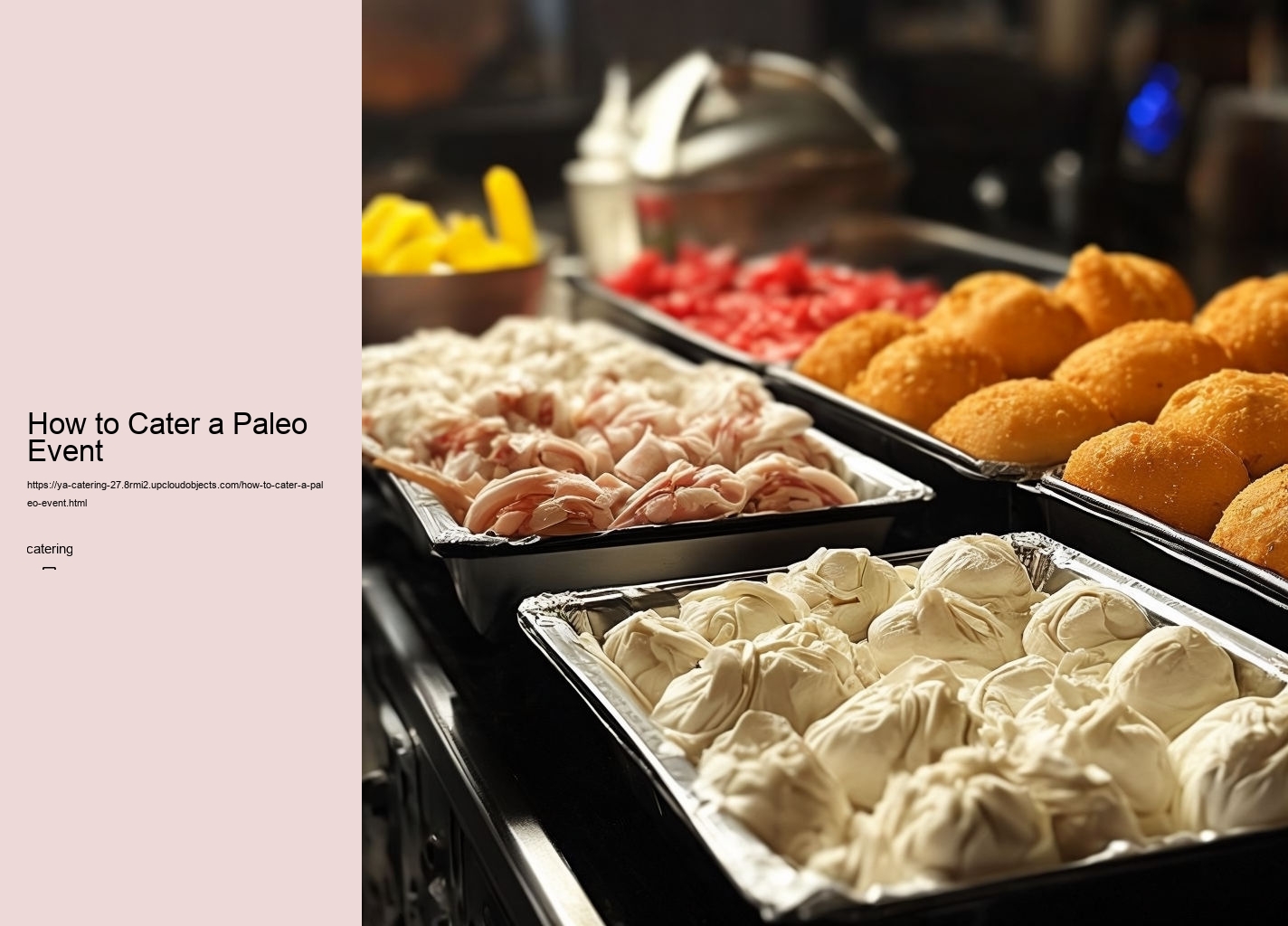 How to Cater a Paleo Event